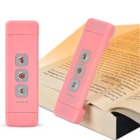 Luz De Lectura Clip-on Con Marcapáginas Y Timer Recargable USB Luz De Mesa Portátil Para Cama LED Mini Lámpara De Leer - details 10