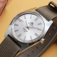 Reloj Mecánico Manual Para Hombre Shanghai 7120 Retro Simple Business 36mm Cuero Acero Inoxidable Resistente Al Agua Numeración Árabe - details 5