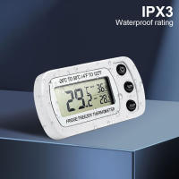 Termómetro Digital Para Nevera Impermeable Con Registro De Máximo Y Mínimo Magnético Y Gancho Para Cocina Hogar Restaurante - details 4