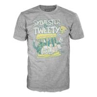Funko  Silvestre y Piolín Tweety Sylvester Piolin  Flocked 309 Pop and Tee camiseta XL  Funko Pop Vinyl  Looney Toones  figura - details 2