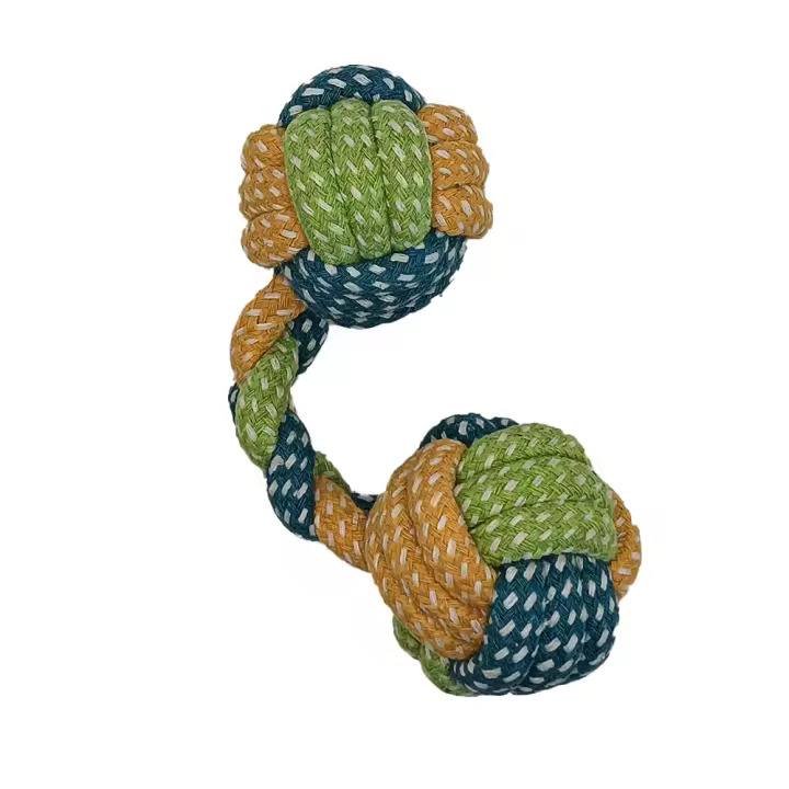 Juguete Mordedor Hueso de Cuerda Trenzada Golden 22k para Perros Medianos - Resistente y Duradero - 1