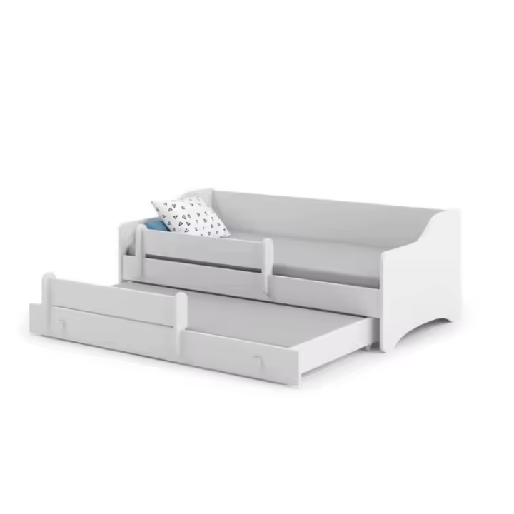 Cama dupla 160 x 80 com colchões e estrados incluídos Kobi Eryk II - 1