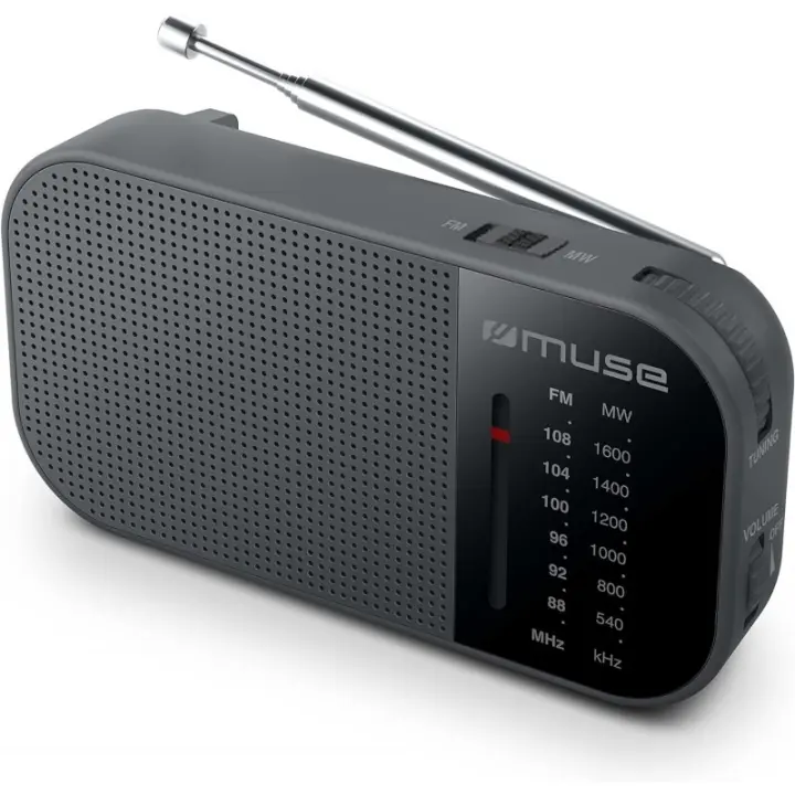 Muse Radio Portátil M-025R Negro - 1
