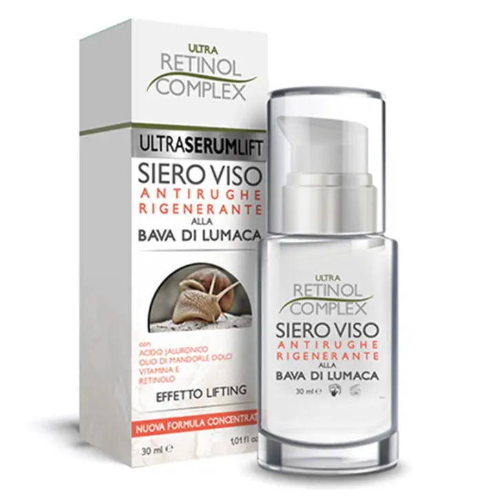 Serum Facial Antiarrugas Regenerador with Baba de Caracol Enriquecido with Ácido Hiálico Aceite de Almendras y Vitamin E Complejo Ultra Retinol - 1