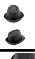 SombreroFedora Para Hombres Y Mujeres Negro Estilo Jazz De Primavera Verano Sombreros De Bolso Decorativos Para Bodas Y Fiestas Material Polyester - details 12
