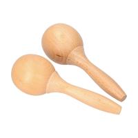 Par De Maracas De Encina Para Niños Instrumento De Percusión Rumba Shaker Juguete Musical De Madera - details 6