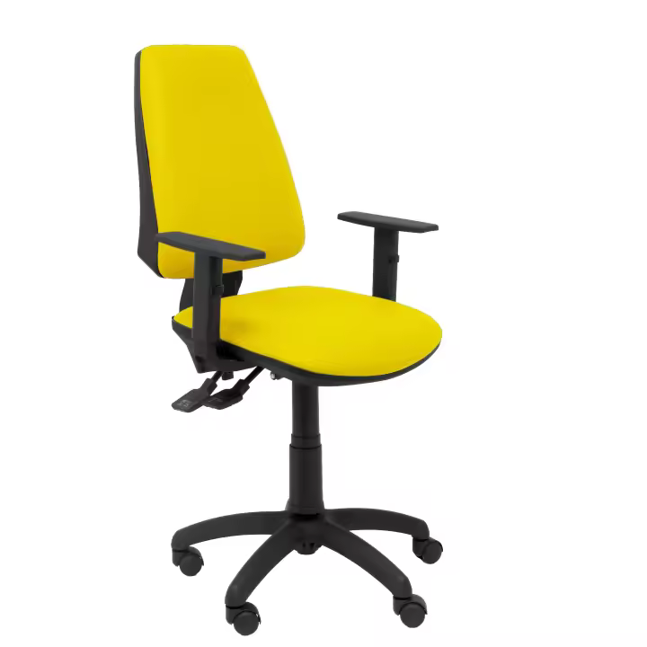 Silla de Oficina Ergonómica Piqueras Y Crespo Amarilla con Brazos Regulables - 1