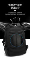 Mochila de cuero genuino para hombre, mochila de negocios para computadora, mochila de viaje de ocio de gran capacidad para estudiantes universitarios, estudiantes de secundaria y preparatoria. - details 10