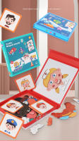 Libro De Rompecabezas Magnético De Madera Con Cartas Para Niños Tema De Vida Marina 3D Cambio De Ropa Y Caras Juguetes Educativos Para Niños - details 0
