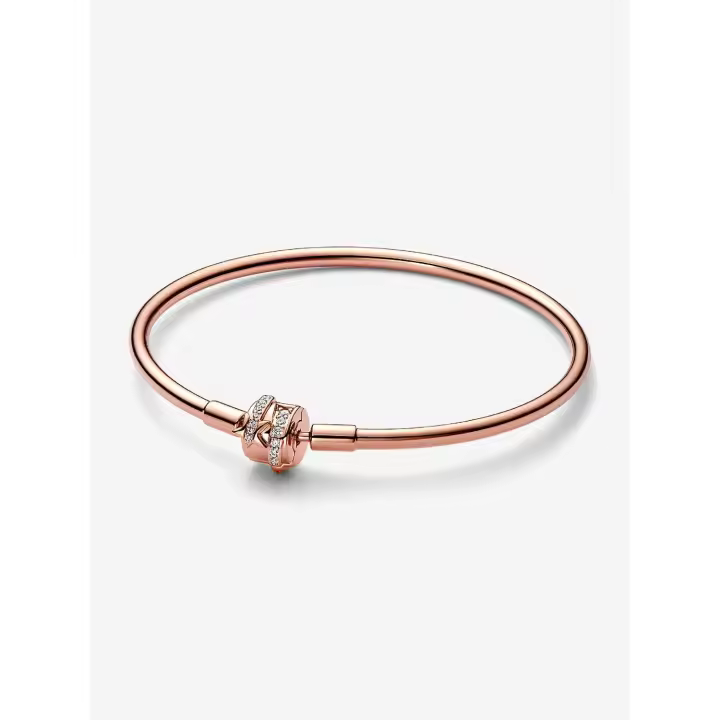 Pandora - VENTA FINAL - Pulsera Pandora Moments with je de Estrella Fugaz de edición limitada - Baño de Oro Rosa de 14 K - 1