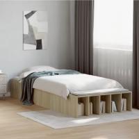 Estructura de cama sin colchón madera roble Sonoma 75x190 cm - details 0