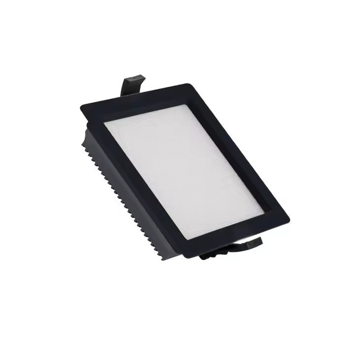 Ledkia Downlight LED 15W Cuadrado SAMSUNG Aero 130 lm/W Microprismático LIFUD Corte 135x135 mm Negro 3000K Blanco Cálido - 1