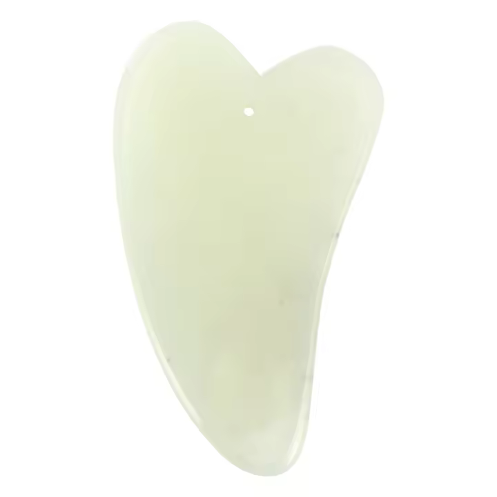 Gua Sha-tablero de Jade Natural para masaje Facial, herramienta de raspado, medicina china, 1 piezas - 1