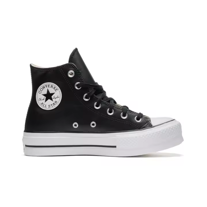 Zapatilla Converse Chuck Taylor All Star Platform Leather  Negra PIEL - 561675c - 1