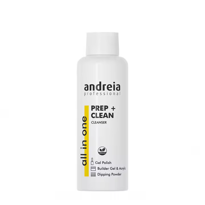Andreia professional all in one prep + clean limpiador 100 ml, prepara y limpia las uñas - 1
