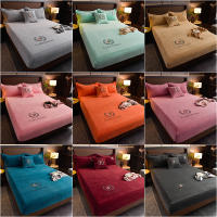 Sábana Elástica De Peluche Suave Protección De Matraces De Velours Sábana Plancha Estilo Sencillo Color Sólido 100% Poliéster - details 0