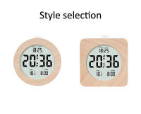 Reloj De Despertar De Madera Con Pantalla LED Y Función Snooze Mostrador Para Dormitorio Con Mostrador De Temperatura Y Fecha - details 8