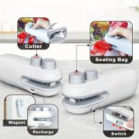 Sello Portátil Mini 2 En 1 Para Aperitivos Sello De Calor Recargable Para Uso Doméstico Sello De Vacío Para Bolsas De Plástico - details 4