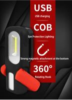 Linterna LED COB Magnética Recargable USB Luz De Trabajo Portátil Para Camping Y Reparación De Autos Lámpara De Emergencia Con Soporte - details 3