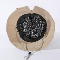 Sombrero De Verano Para Mujer COKK Tejido Al Hilo Transpirable Plegable Protección Solar Con Lazo Sombrilla Estilo Coreano Para Playa Viajes - details 13
