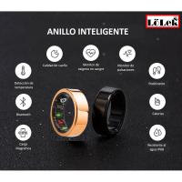 LoLek Anillo Inteligente para deportes, control calidad de sueño, control de pulsaciones, podómetro, resistente al agua IP68 - details 2