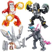 Bloques De Construcción Compatible Con Dinosaurios Y King Kong Edad Jurásica Prehistórica Mini Figuras De Acción Regalo Para Niños Mayor De 14 Años Material Plástico - details 0