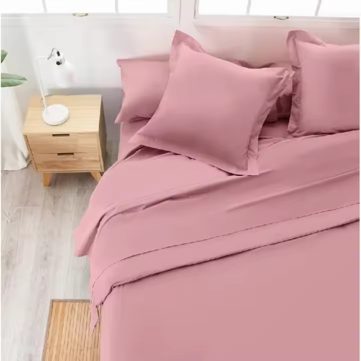 La Mallorquina - Sábana Encimera 100% Algodón - Basic rosa - 1