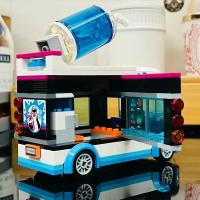 Conjuntos De Bloques Compatible Ciudad Serie Venta De Batido De Pingüino En Vehículo Regalo Para Niños Juguetes De Ensamblaje - details 3