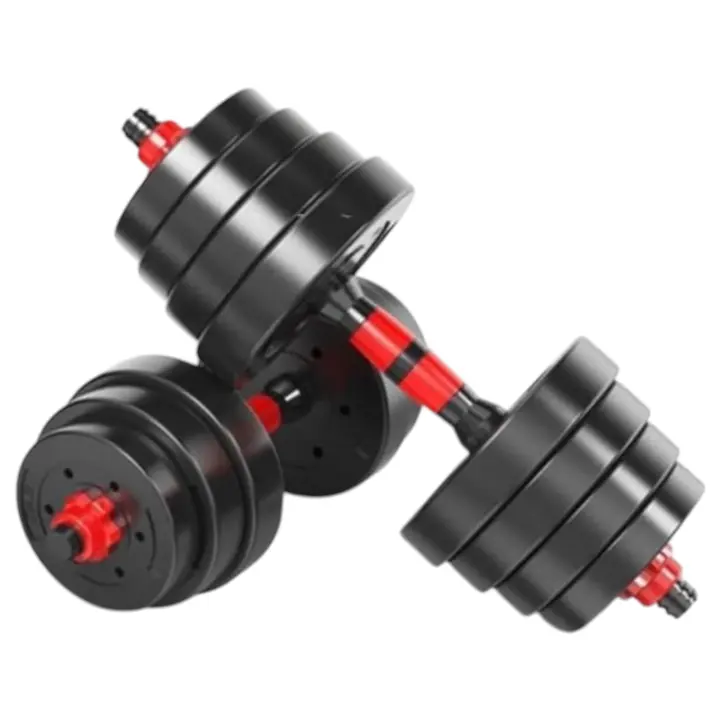 Juego De Mancuernas Ajustables 2 en 1,con barras,Multifución 10KG-15KG-20KG-30KG. Juego de Pesas con Barra Libremente Combinable con Barras Conexión, 10/15KG/20KG/30KG... ajustables, mancuernas cortas y largas mancuena (man) - 1