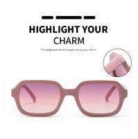Gafas De Sol Cuadradas Pequeñas Para Ciclismo Moda Mujer Marca Tendencia Amarillas Vintage Protección UV400 Material Poliáctileno - details 0