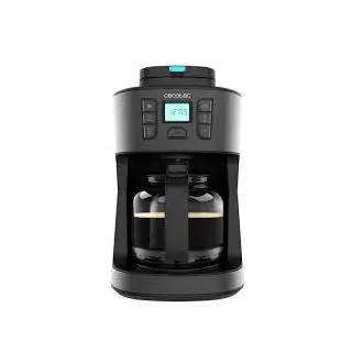 Cecotec 1855 Coffee 66 Grind & Drop Cafetera de goteo digital de 12 tazas 1 8 L 1086 W acabado en acero inoxidable e intensificador de aroma. - 1