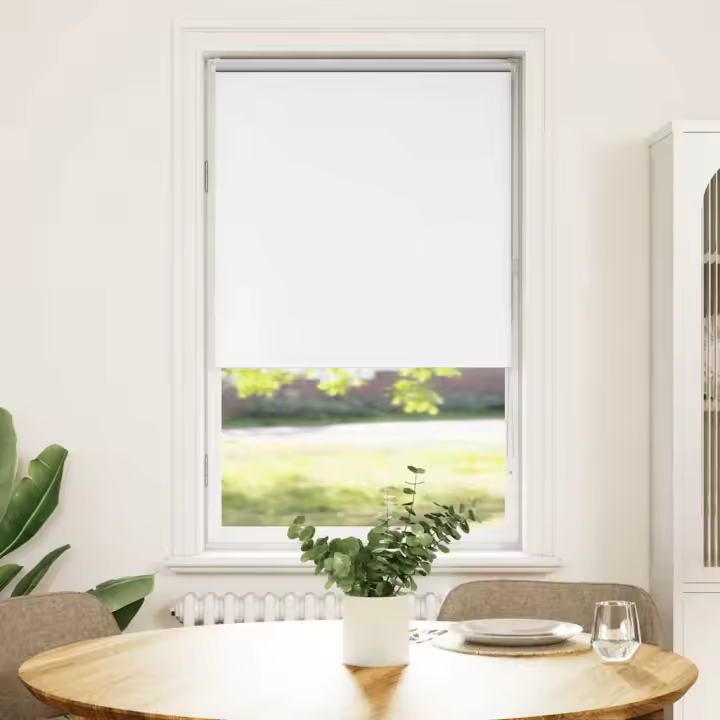 Estor Enrollable Opaco Blanco 75x175 cm Tela Ancho 70,7 cm - 1