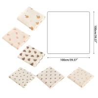 Mullidor De Algodón Para Bebé Con Estampado Floral Tapete De Muselina Para Cuna Y Baño Cubierta De Silla De Paseo Para Recién Nacidos - details 21