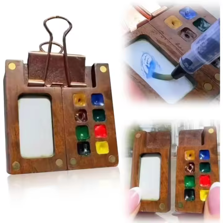 Juego de viaje de acuarela para artistas de bolsillo, nuevo juego de minipaleta de acuarela 2025, juego de viaje de acuarela para viajes, minijuego de acuarela portátil para viajes - 1