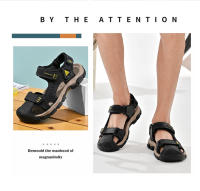 Sandalias De Verano Para Hombre Talla Grande En Cuero Genuino Antideslizantes Con Suela Suave Y Estilo Moderno 38-46 - details 6