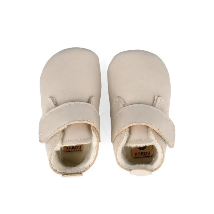 Bobux Soft Sole Desert Arctic Milk - Zapatos de Suela Blanda para bebés y niños con Cierre de Tira autoadherente - 1