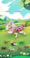 Bloques De Construcción De Insectos Orchid Mantis Sphecidae Mini Modelo De Animal Para Juego Creativo Y Decoración De Escritorio Regalos Para Niños En Navidad Y Cumpleaños - details 7