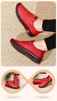 Zapatillas De Mujer En Cuero Casual Vulcánicas Zapatos Planos Confortables Slip on Zapatillas De Mujer Para Comodidad Y Estilo - details 9