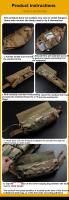 Bolsa De Cinturón Individual De Primeros Auxilios Trauma Pouch EDC Para Airsoft Y Chalecos De Porta Placas Color Negro/Marrón De Camuflaje/Ranger Verde - details 16