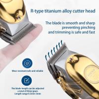 Máquina Cortar Pelo, Cortapelos Hombre Profesional, Cortadora Eléctrica Máquina de Maquillaje with LED Pantalla,Carga rápida USB Cortadora de Pelo para Barba,Apto para familias/Peluqueros - details 4