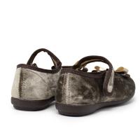 VULLADI 6422-366 Zapatos vestir niña 33387 24I MERCEDES VELCRO TERCIOPELO TAUPE - details 1