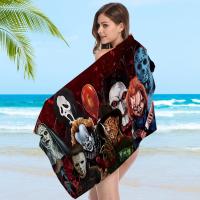 Toalla De Baño De Película De Terror Con Diseño De Personaje De Dibujos Animados Kawaii Para Niñas Y Niños Toalla De Playa Para Habitación Absorbente Y Secado Rápido Tamaño 30x60 Cm - details 8