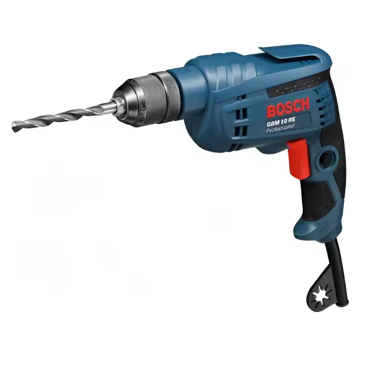 Bosch Professional GBM 10 RE - Taladro sin percusión (600 W, Ø max perforación acero 10 mm, en caja) - 1