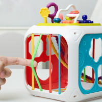 Juguetes Sensoriales Para Bebés 7 En 1 Sortidor De Formas Con Cuerda De Pulir Juguete Educativo Montessori Para Niños De 1 a 3 Años - details 3