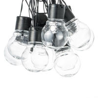 Cadena De Luces LED De 10/20 Bulbos Para Decoración De Bodas Fiestas Y Jardines Fuente De Alimentación Por Batería Blanco Cálido - details 4