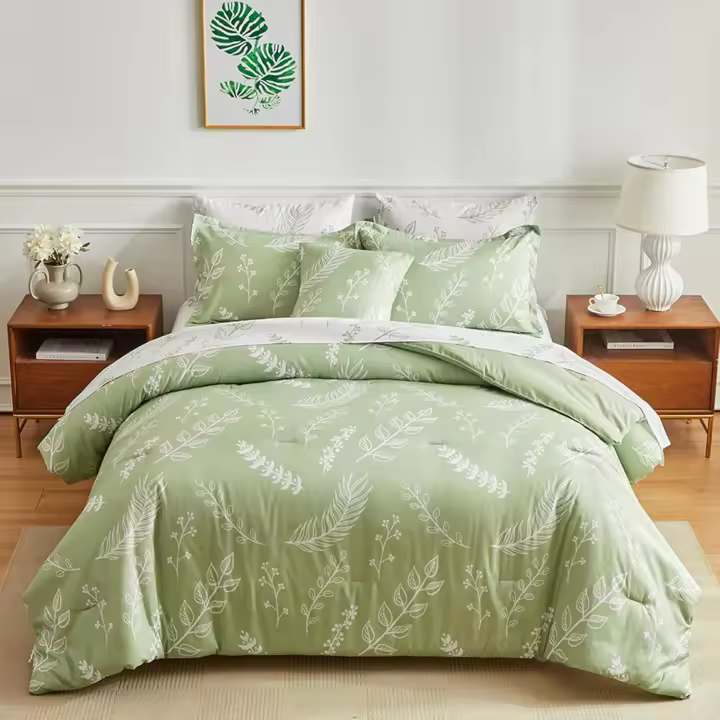 Juego de edredones con Flores Azules para Cama Twin XL, edredón floral vintage de 3 piezas Twin XL para dormitorio de niñas y adolescentes, edredón floral de estilo rústico, elegante y esponjoso para todas las instalaciones - 1