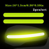 2pcs/set Almohadillas Reflectoras De Seguridad Para Coche Adhesivo Reflector Para Espejo Retrovisor Y Bandas De Seguridad - details 8