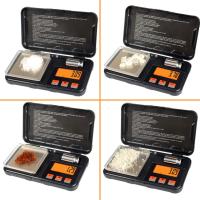 Báscula digital de bolsillo con pantalla LCD, función de tara y calibración, 50 g/0,001 g, para alimentos, joyas (con pinzas, bandeja, pesas) - details 4