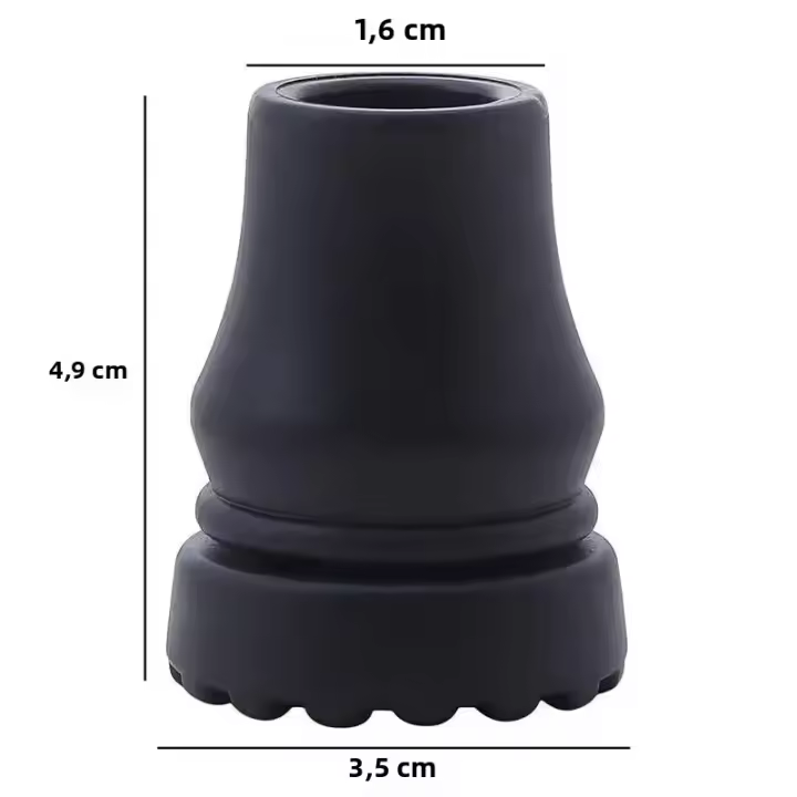 Protector De Punta De Bastón Antideslizante Para Caminar Y Trekking Funda Para Palos De Apoyo Capa Protectora De Goma Para Paseos Y Senderismo - 1