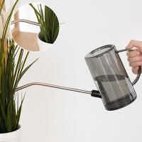 Maceta De Riego Grande Capacidad Desmontable Kettle De Acero Inoxidable Con Cuello Largo Para Jardín Y Césped 1.5l Plástico - details 1